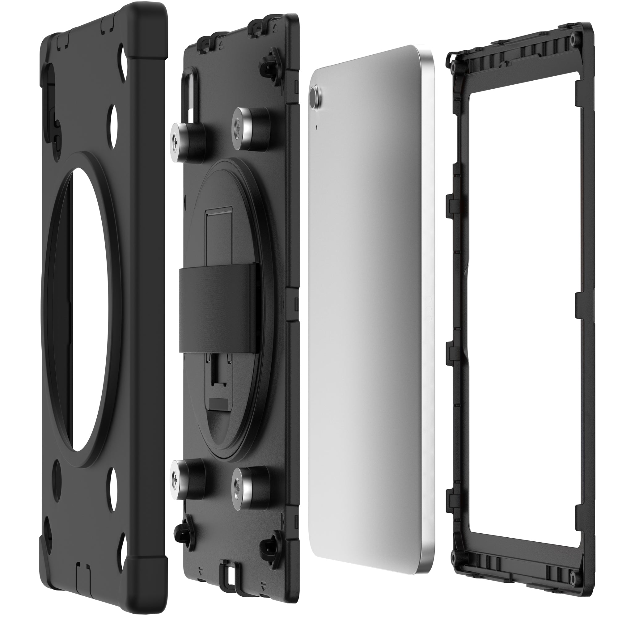 Magnetic Splash-Proof Case with Metal Mounting Plates for iPad Air & iPad Pro 11 inch - M2/M4 (2024), iPad 10th Generation 10.9” and More