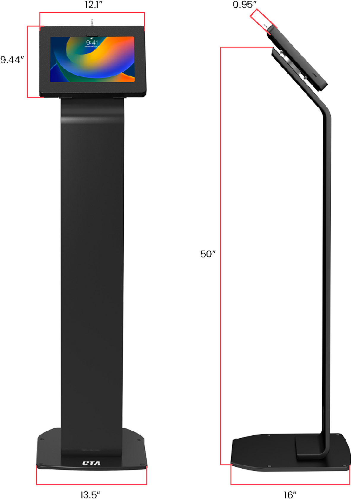Premium Locking Floor Stand Kiosk