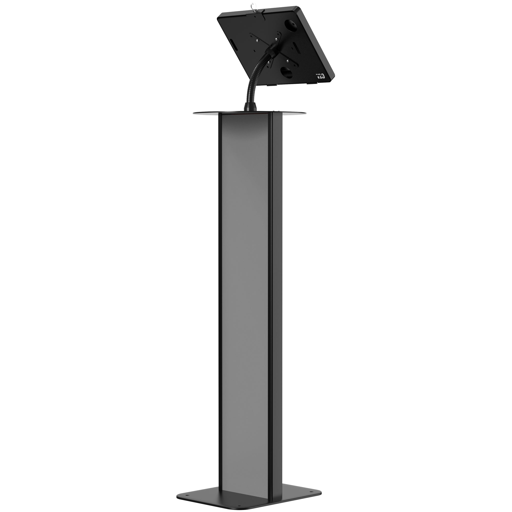 Premium Floor Stand Workstation with Universal Security Enclosure