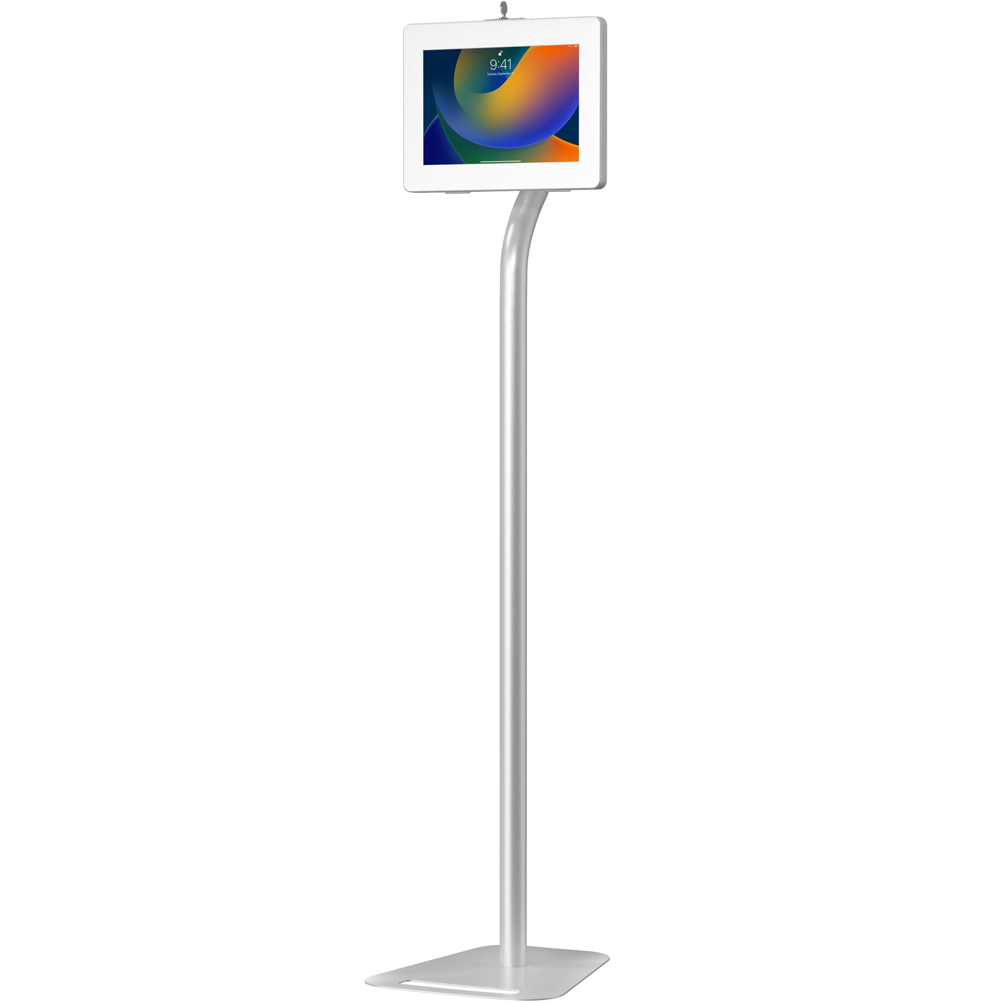 Premium Height-Adjustable Floor-to-Desk Security Kiosk