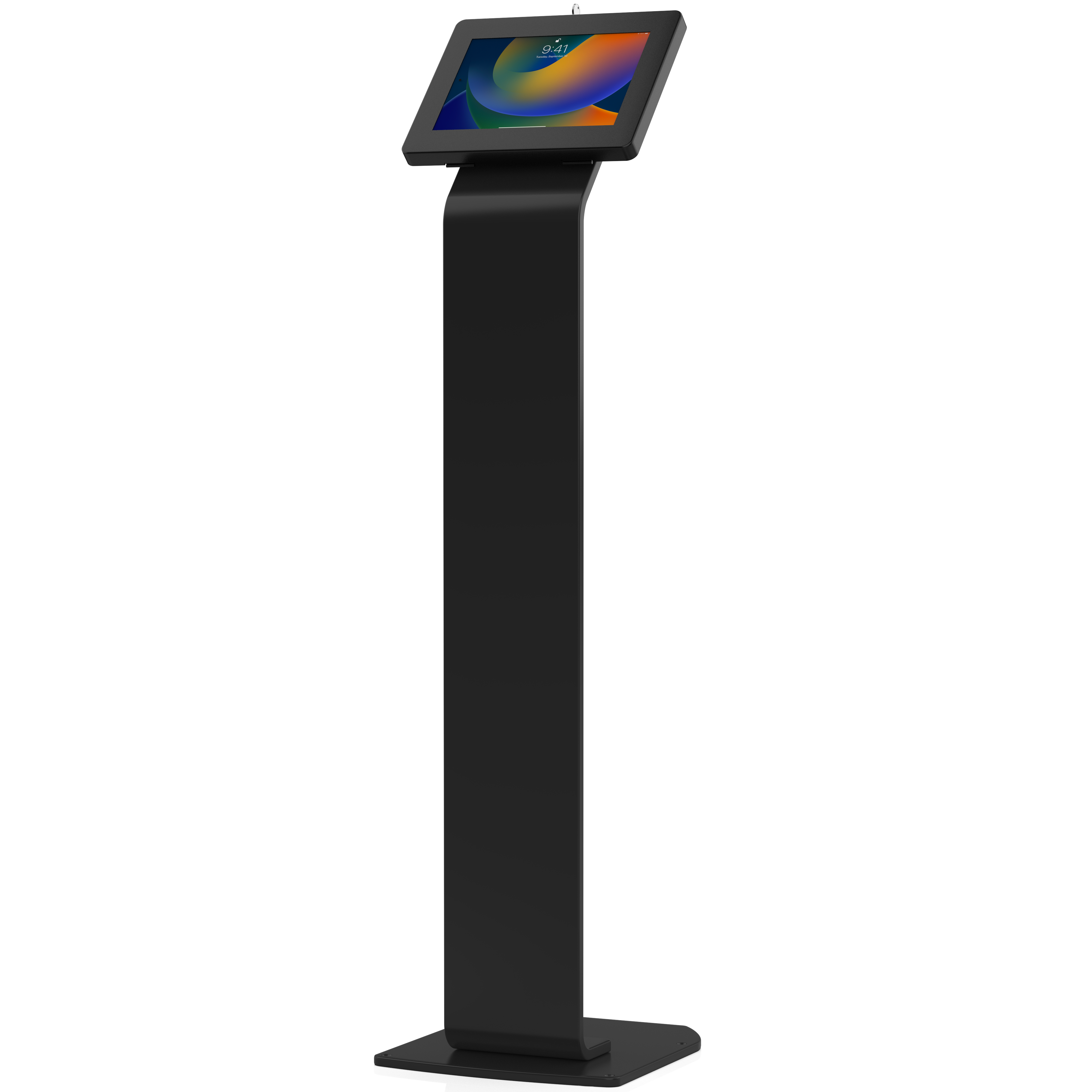 Premium Locking Floor Stand Kiosk for iPad Air 11-inch - M2 (2024), iPad Pro 11-inch - M4 (2024), iPad 10.2-inch (7th/ 8th/ 9th Gen) and more