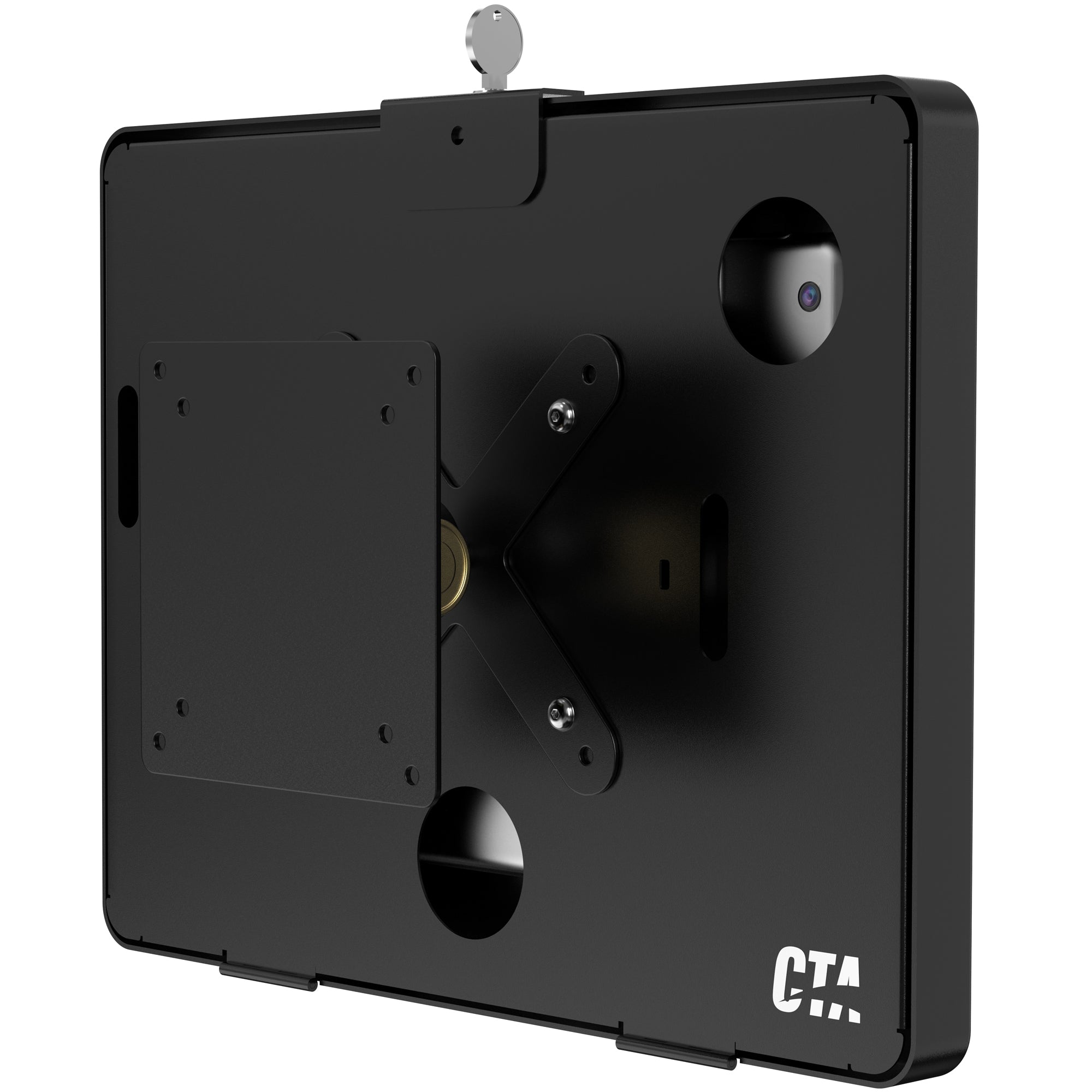VESA-Compatible Rotary Ball-Head Adjusting Mount w/ Security Enclosure for 11 inch Pad Air M2/ iPad Pro M4 (2024) & more