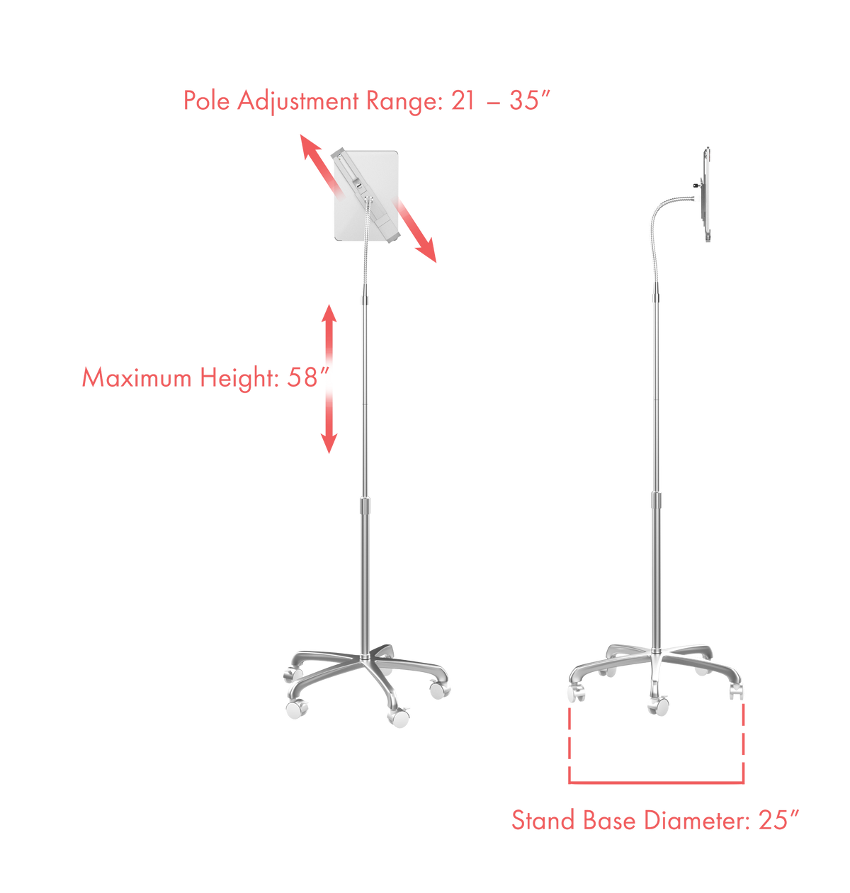 Heavy-Duty Gooseneck Floor Stand