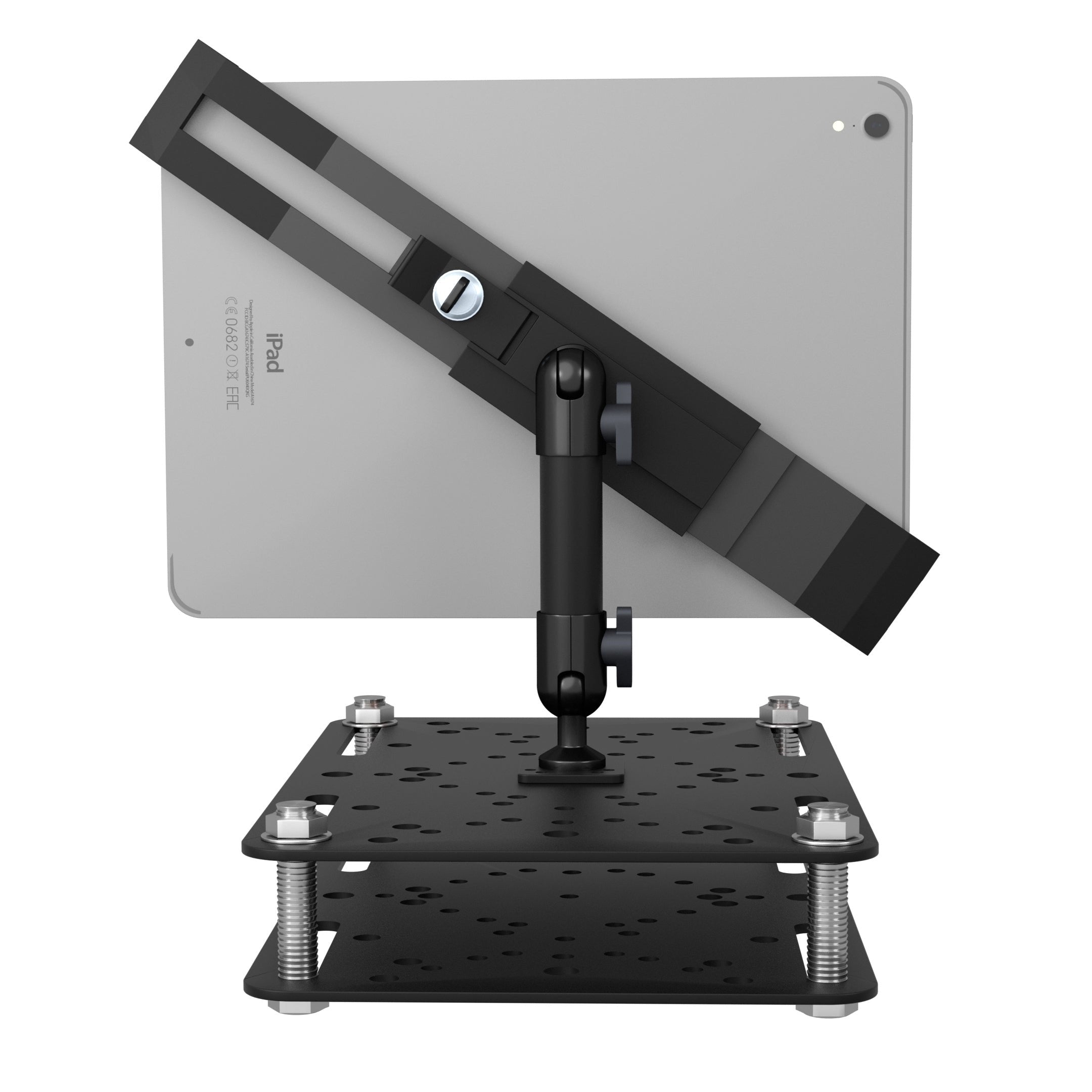 Tablet Security Forklift Mounting Kit w/ Universal Mounting Plates & Adjustable Holder