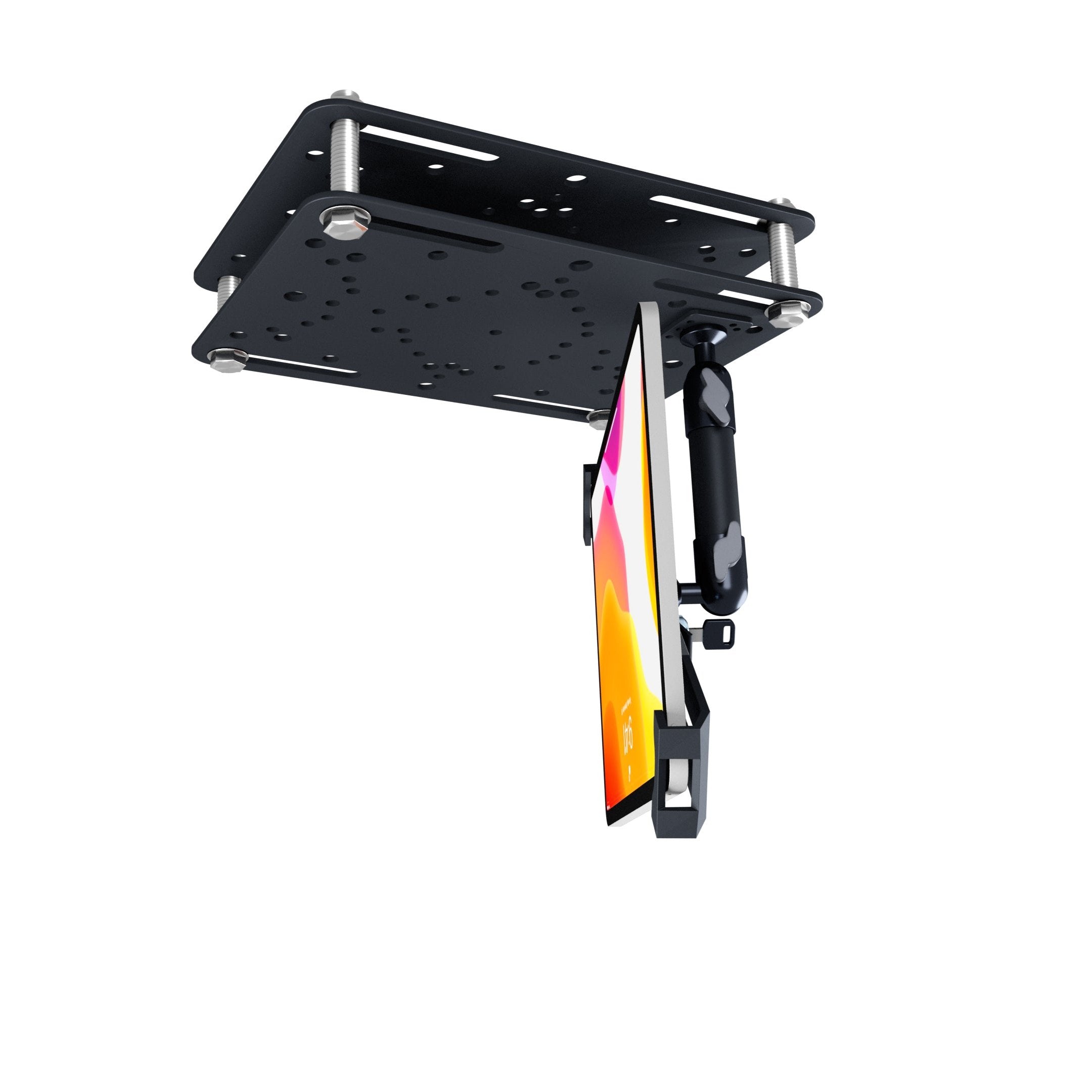 Tablet Security Forklift Mounting Kit w/ Universal Mounting Plates & Adjustable Holder