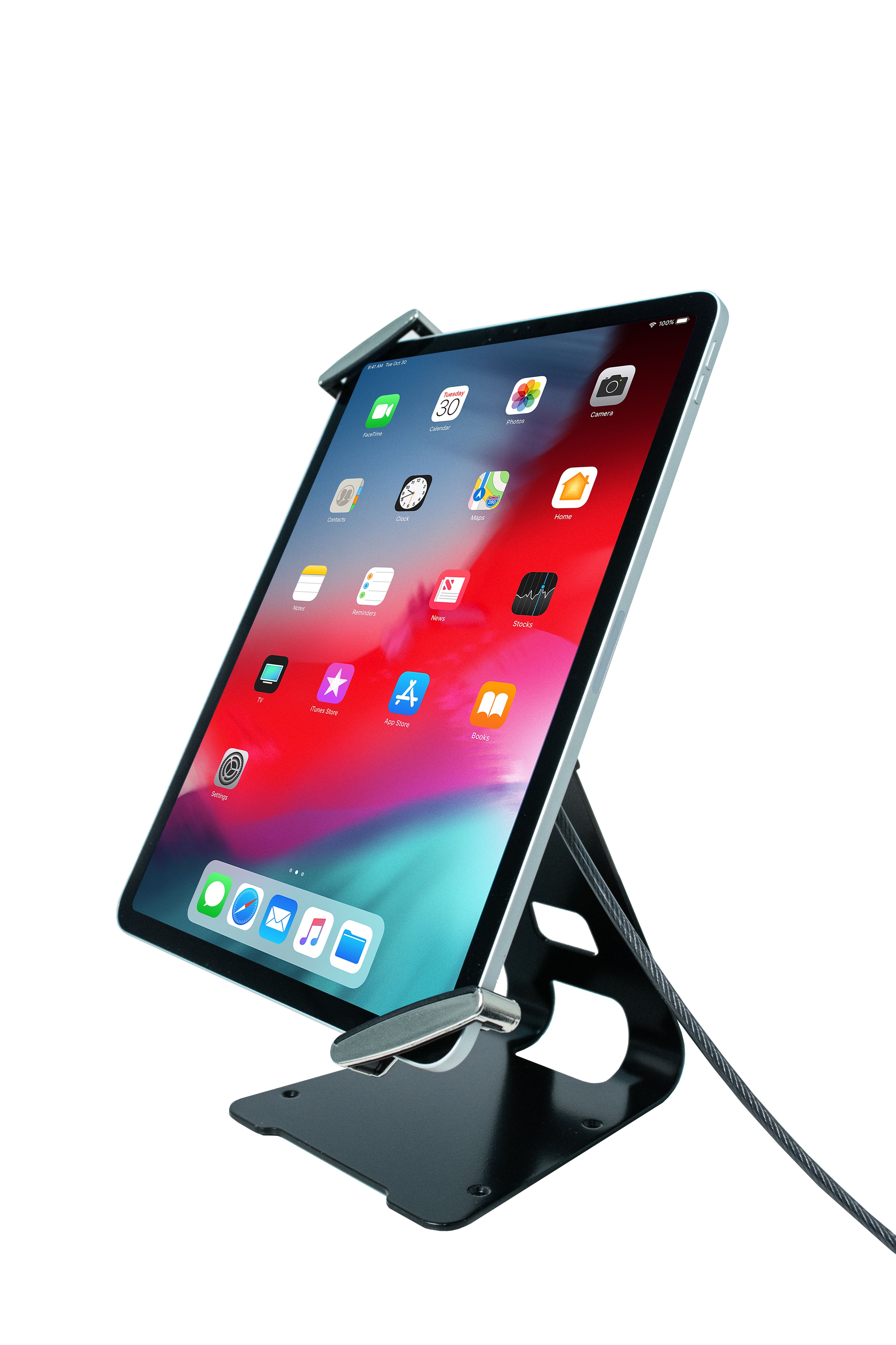 Tablet Security Grip with Quick-Connect Base for 7-12 Inch Tablets, including iPad 10.2-inch (7th/ 8th/ 9th Gen.)