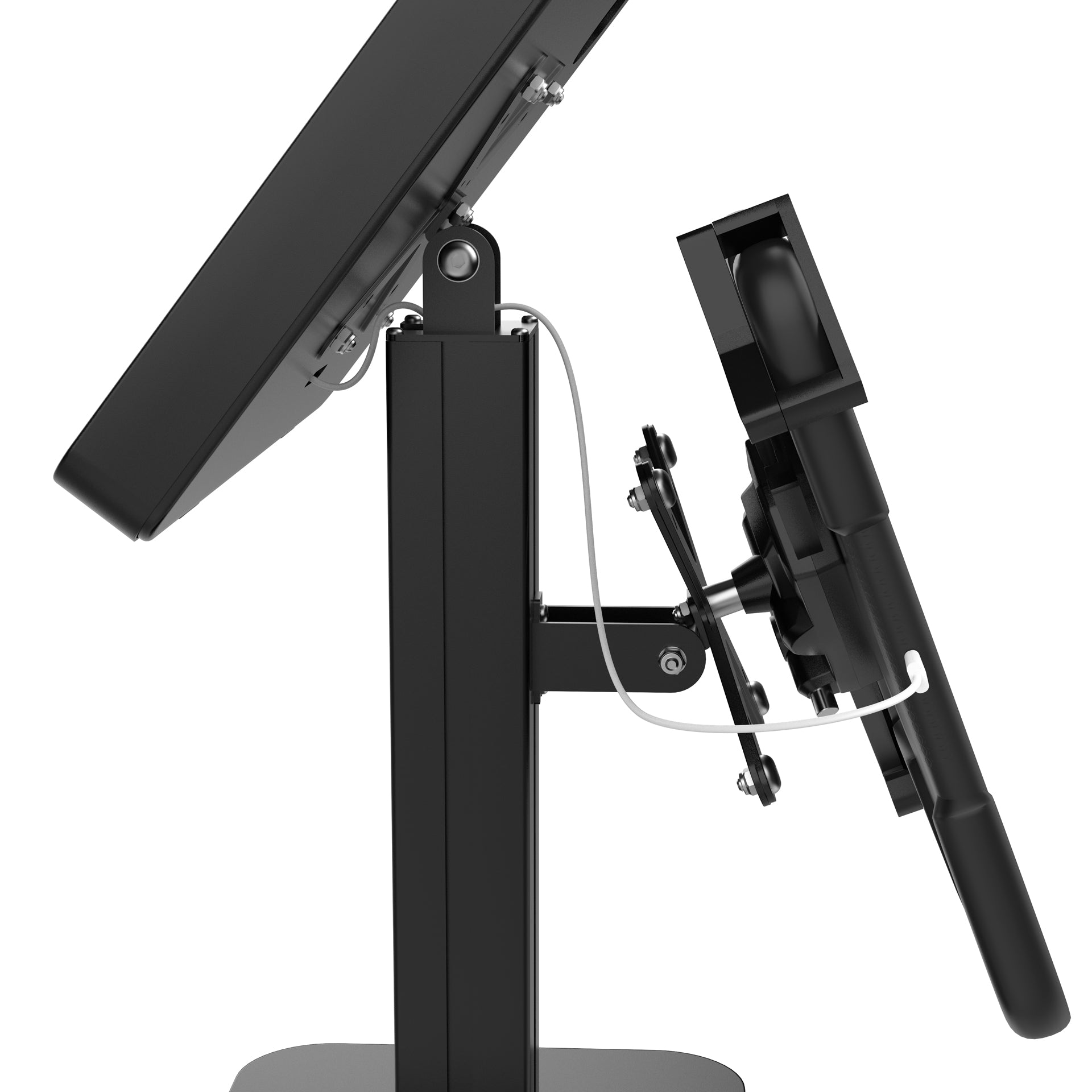 Adjustable Table Mount with Universal Security Holder and Universal Security Enclosure