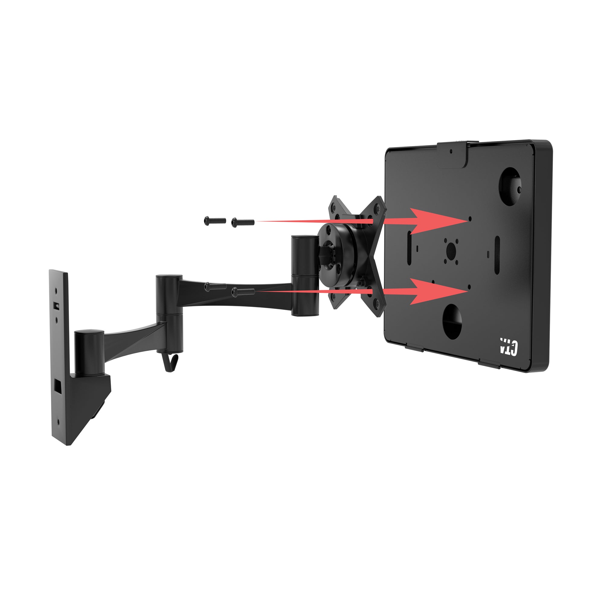 VESA Wall Mount Arm with Enclosure