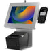 POS Station With Printer Stand and Black Security Enclosure CTA DIGITAL