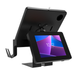 POS Station with Printer Stand, Magnetic Scanner Holder, Card Reader Holder & 2 Security Enclosures