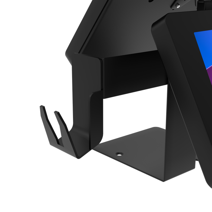 POS Station with Printer Stand, Magnetic Scanner Holder, Card Reader Holder & 2 Security Enclosures CTA DIGITAL