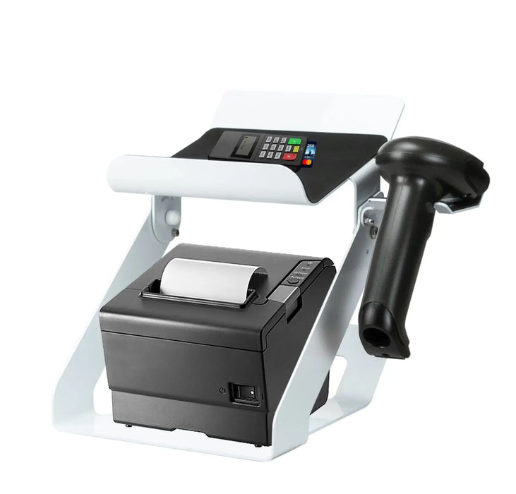 Point-of-Sale Printer Stand with Wireless Scanner Mount CTA DIGITAL