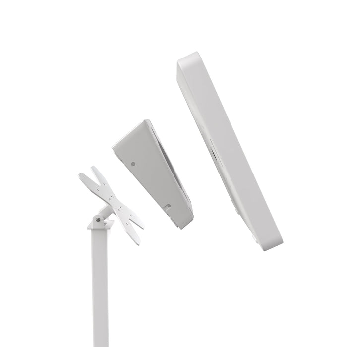 Premium Double VESA Wedge and Outlet / PoE Cover for Tablets (White) CTA DIGITAL