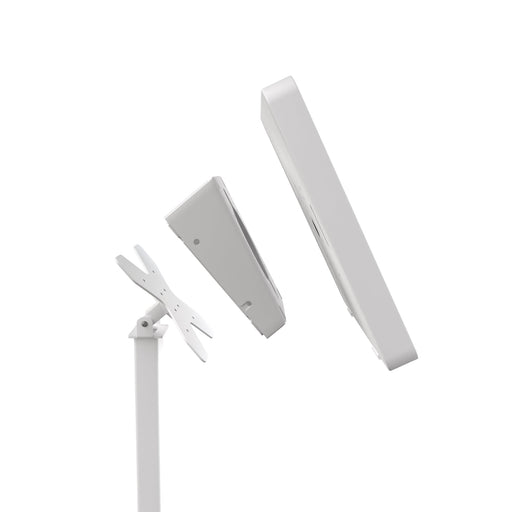 Premium Double VESA Wedge and Outlet / PoE Cover for Tablets (White) CTA DIGITAL