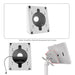 Premium Double VESA Wedge and Outlet / PoE Cover for Tablets (White) CTA DIGITAL
