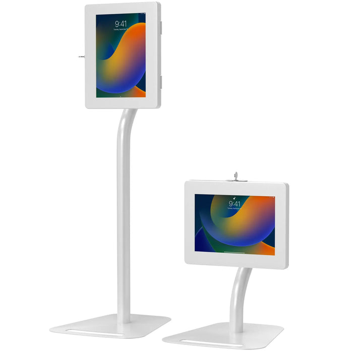 Premium Height-Adjustable Floor-to-Desk Security Kiosk CTA