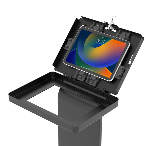 Premium Locking Floor Stand Kiosk CTA