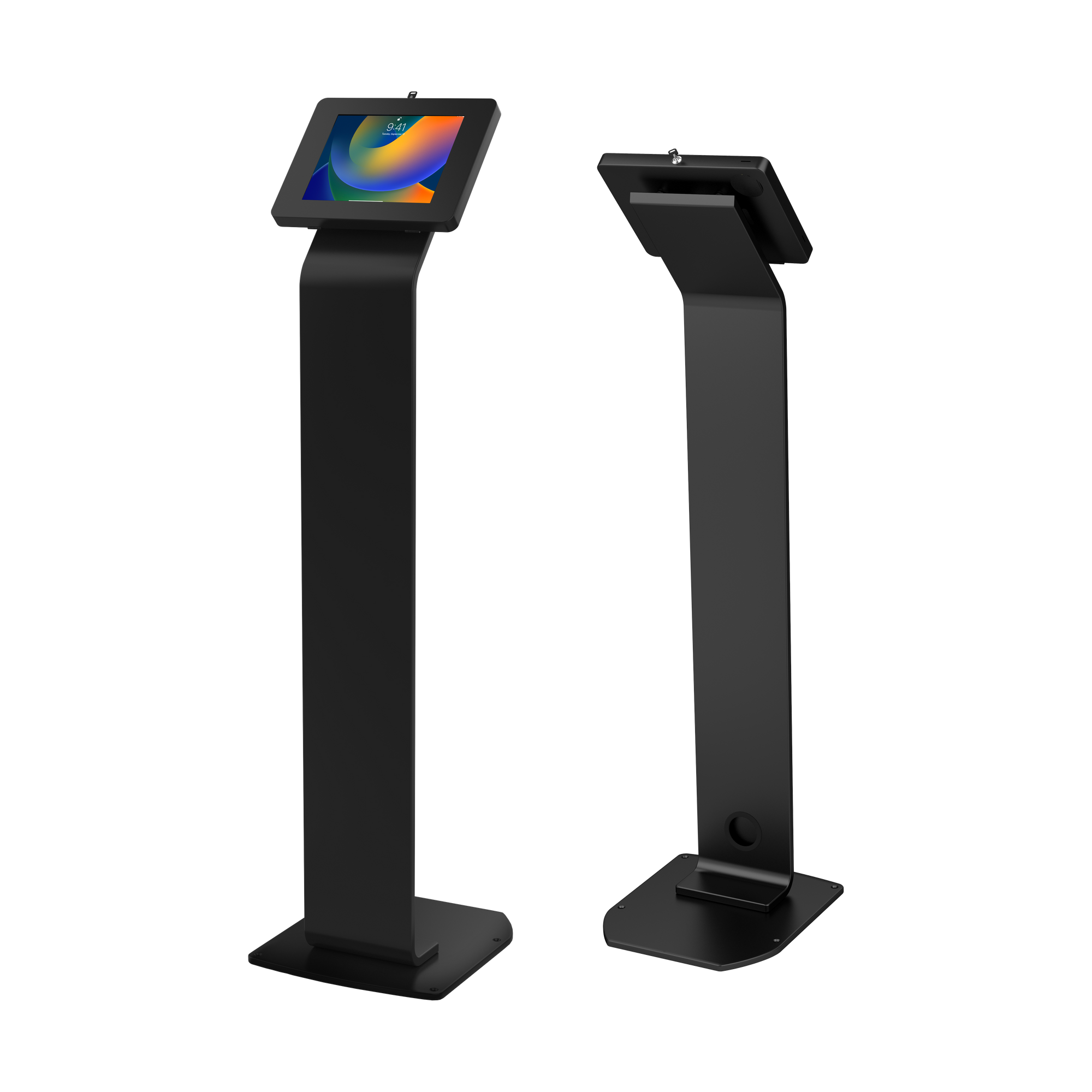Premium Locking Floor Stand Kiosk CTA