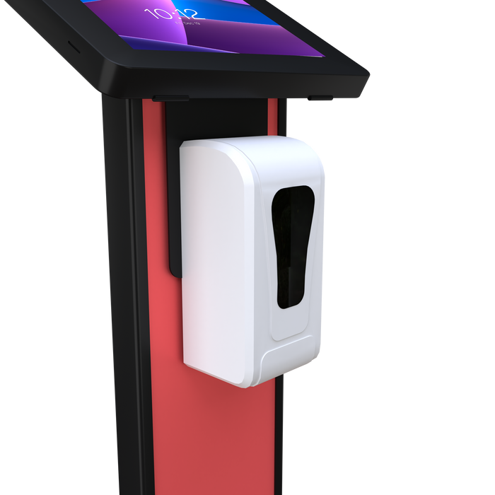 Premium Locking Floor Stand Kiosk w/ Graphic Card Slot & Automatic Soap Dispenser CTA