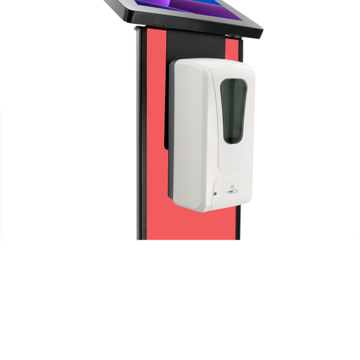 Premium Locking Floor Stand Kiosk w/ Graphic Card Slot & Automatic Soap Dispenser CTA