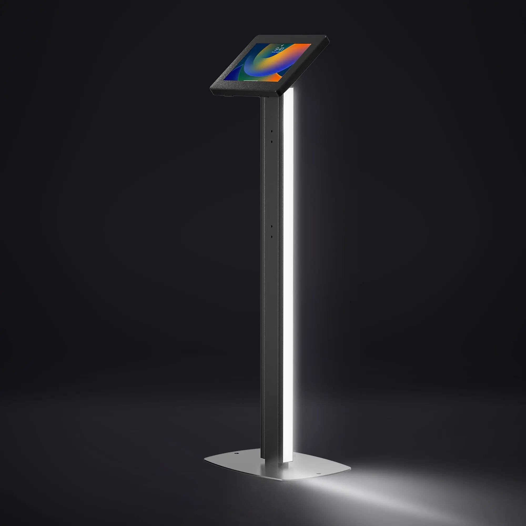 Premium Thin Floor Stand w/ LED Light Add-On CTA DIGITAL