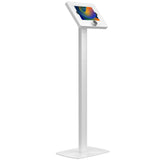 Premium Thin Profile Floor Stand with Digital Password Combination Security Enclosure (White)