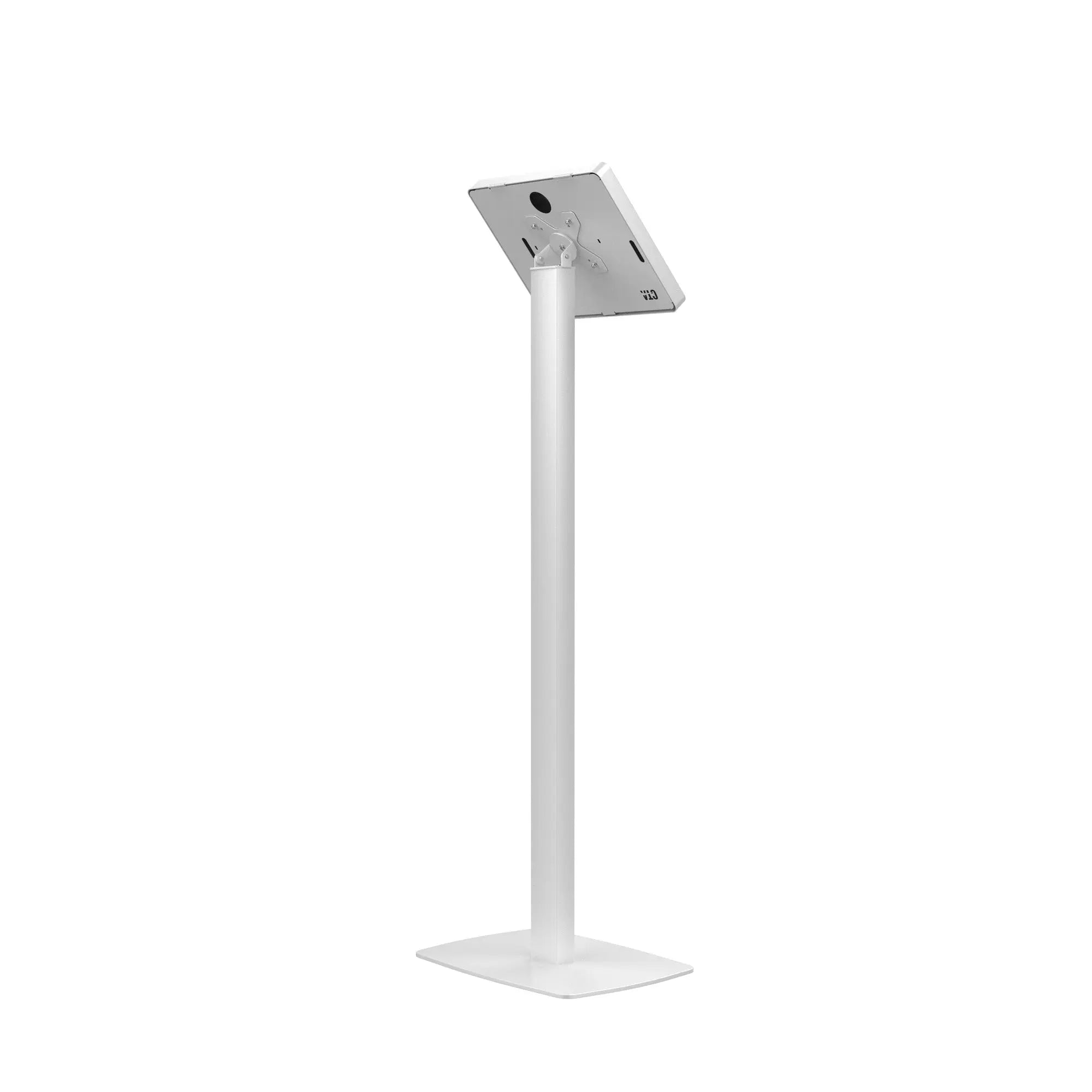 Premium Thin Profile Floor Stand with Digital Password Combination Security Enclosure (White) CTA DIGITAL
