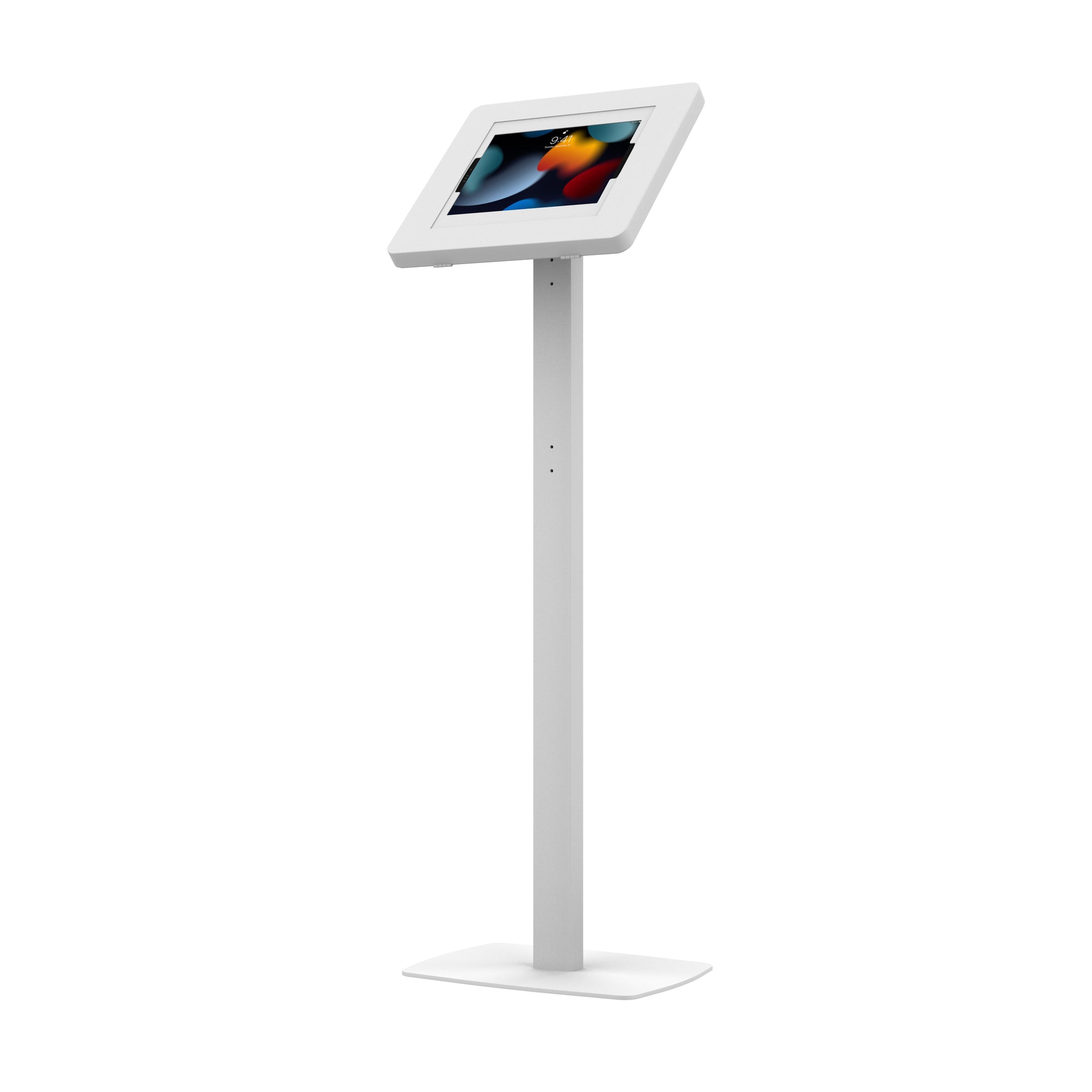 Premium Thin Profile Floor Stand w/ Large Universal Security Enclosure CTA DIGITAL
