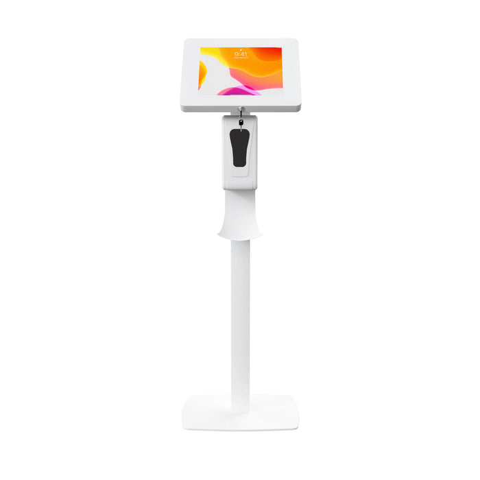 Premium Thin Profile Floor stand w/ Security Enclosure & Automatic Soap Dispenser CTA DIGITAL