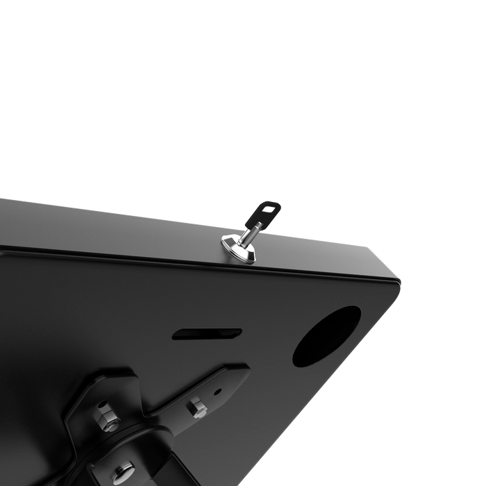 Premium Thin Profile Floor stand with Security Enclosure - CTA DIGITAL