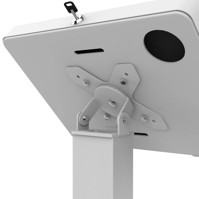 Premium Thin Profile Floor stand with Security Enclosure - CTA DIGITAL
