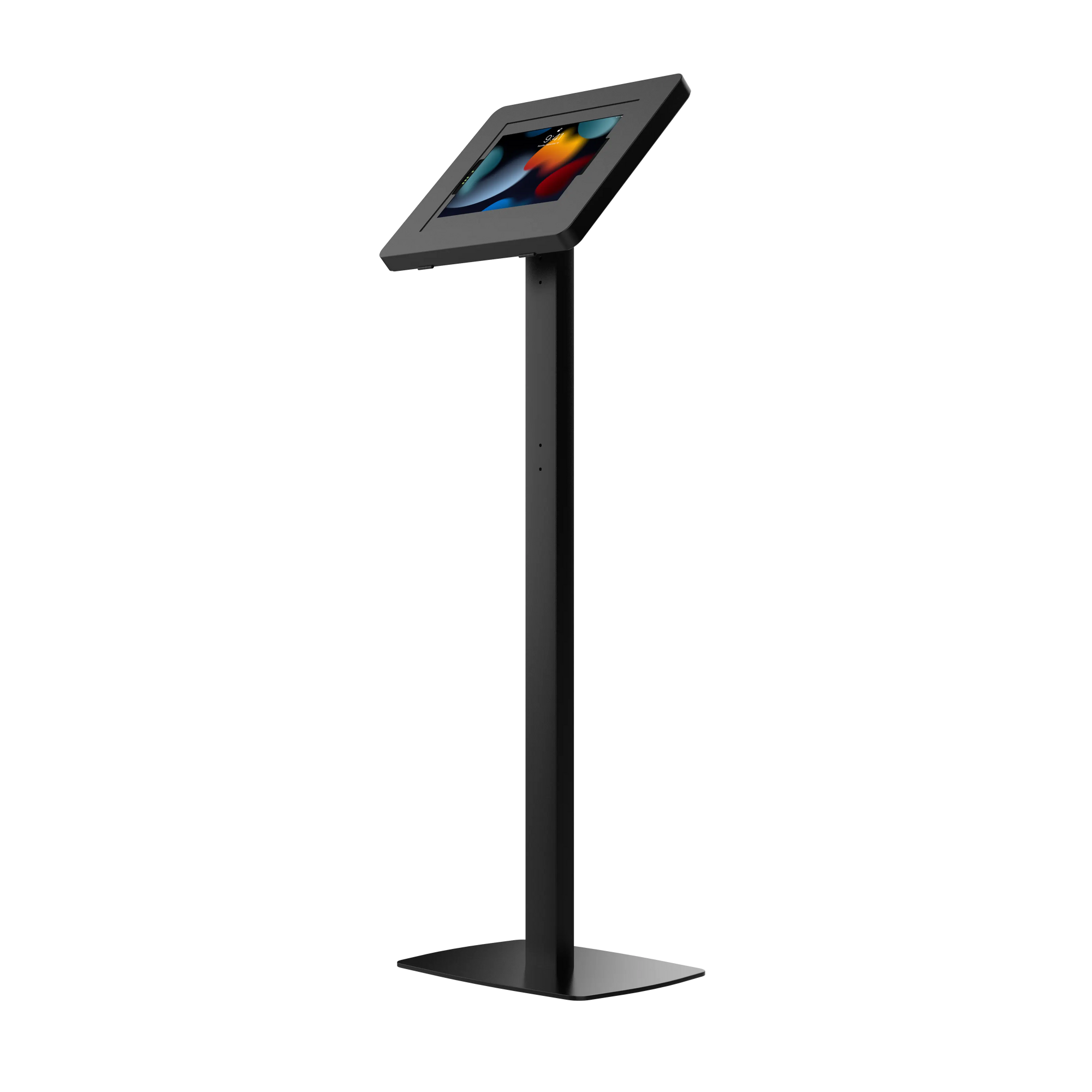 Premium Thin Profile Floor stand with Security Enclosure - CTA DIGITAL