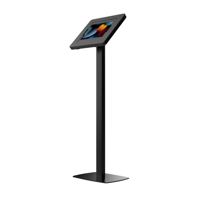 Premium Thin Profile Floor stand with Security Enclosure - CTA DIGITAL