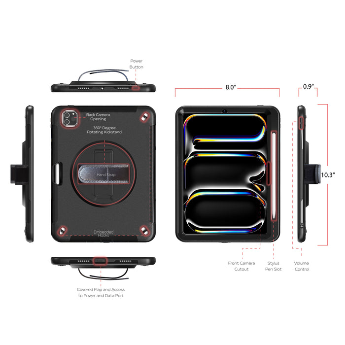  Protective Case with Build in 360° Rotatable Grip Kickstand CTA DIGITAL