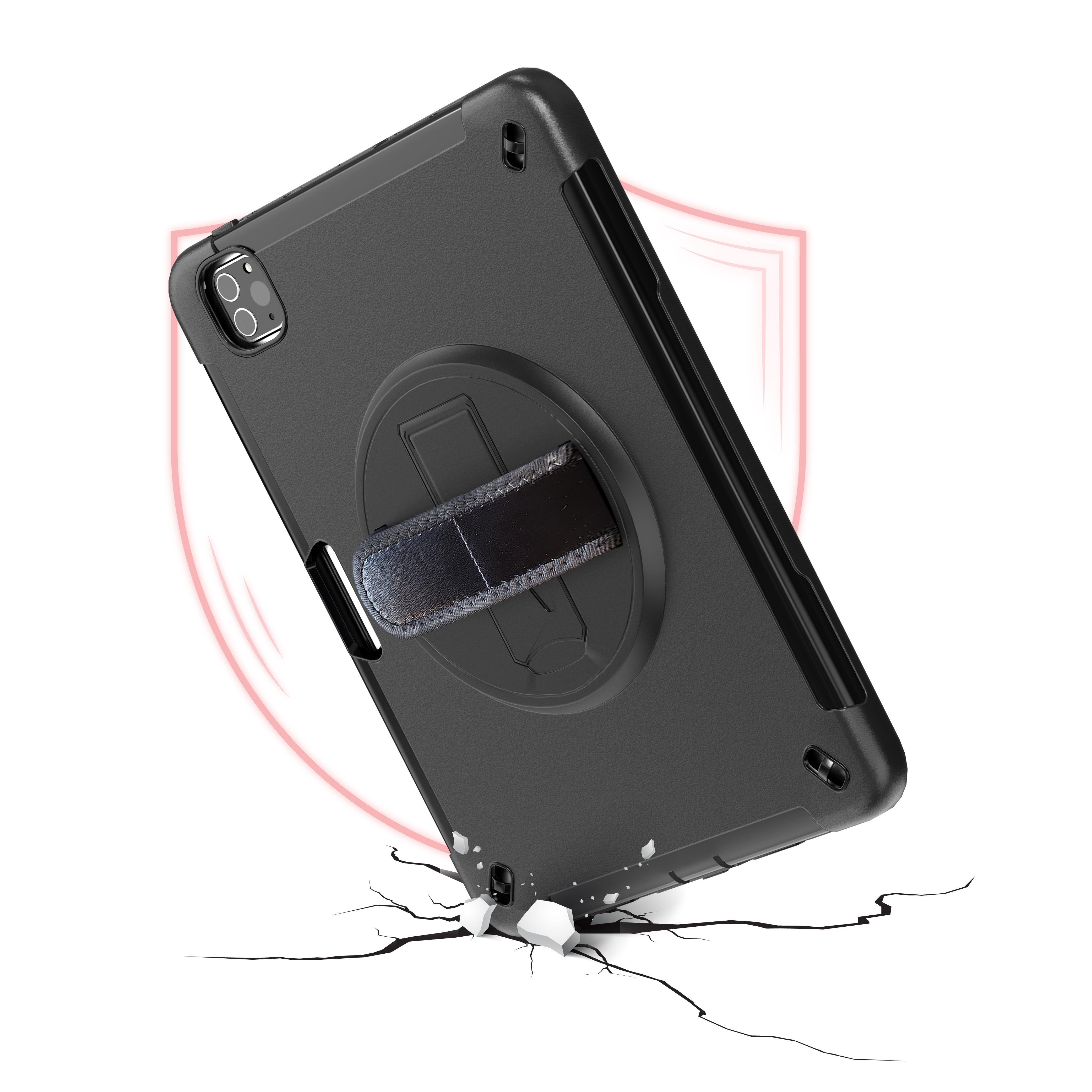 Protective Case with Build in 360° Rotatable Grip Kickstand