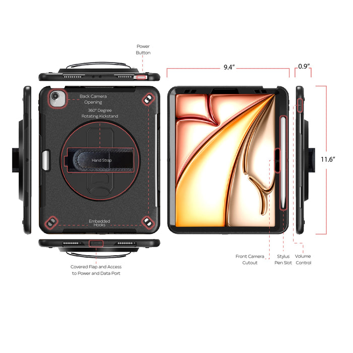  Protective Case with Build in 360° Rotatable Grip Kickstand CTA DIGITAL