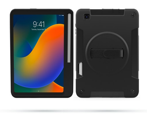 Portable Tablet Case with Built-in 360 Degree Rotatable Grip Kickstand & Pen Slot CTA