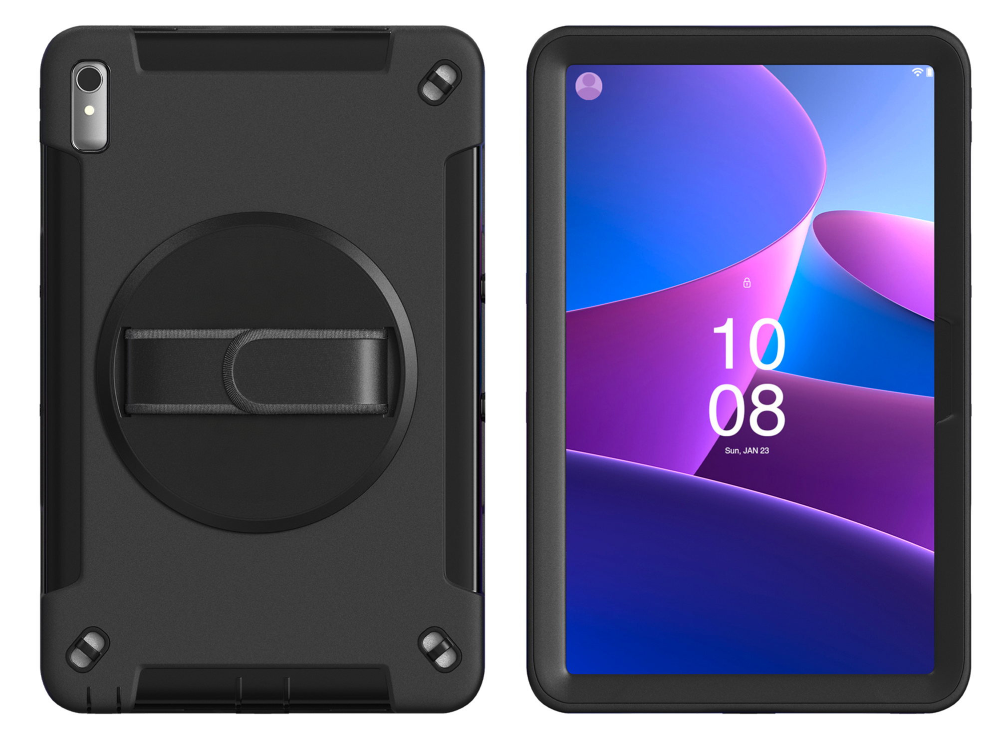 Protective Tablet Case with Built-in 360-Degree Rotatable Grip Kickstand CTA DIGITAL