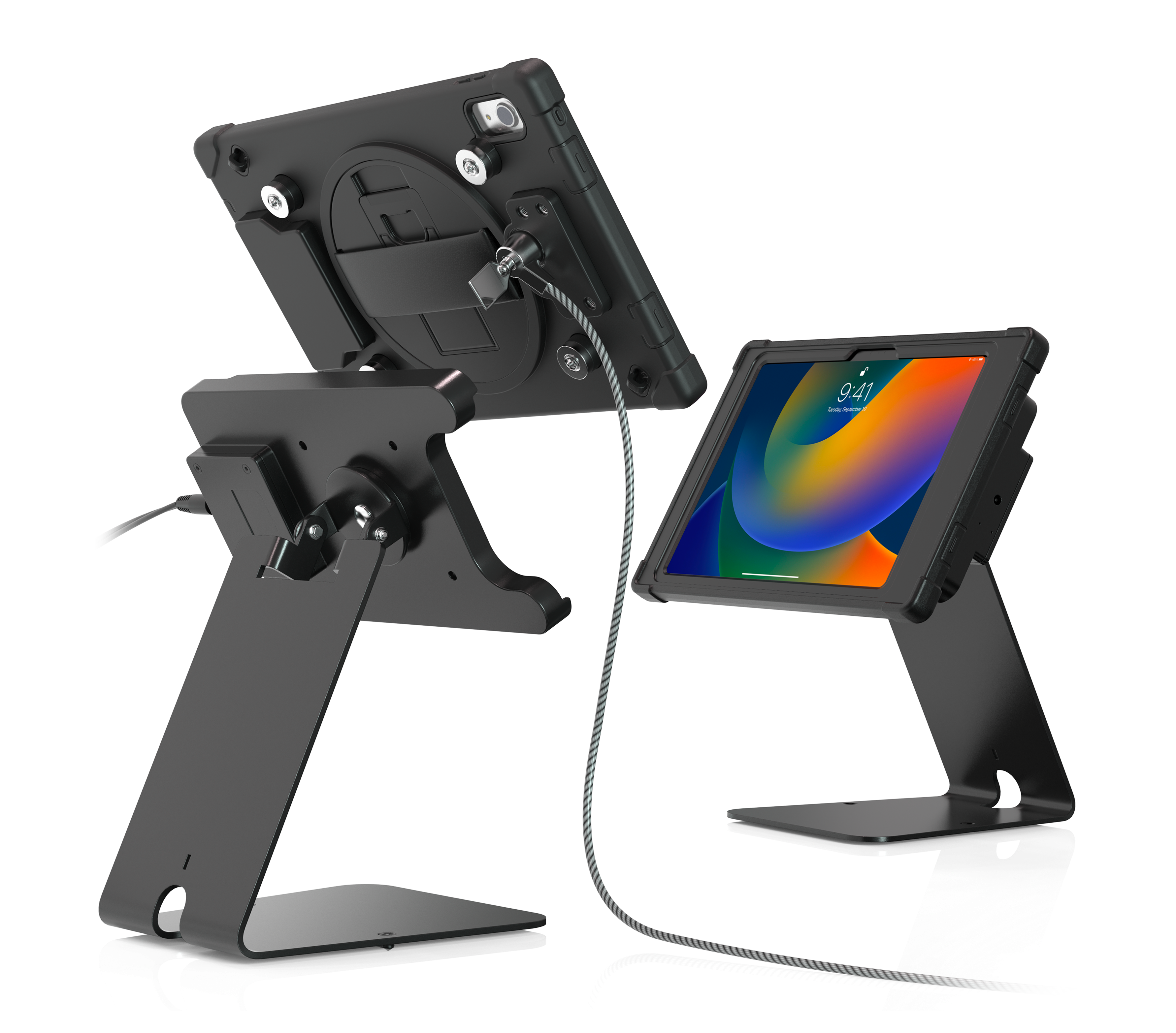 Quick Release Security Kiosk with Wireless Inductive Charging Case for iPad 10th Generation CTA DIGITAL