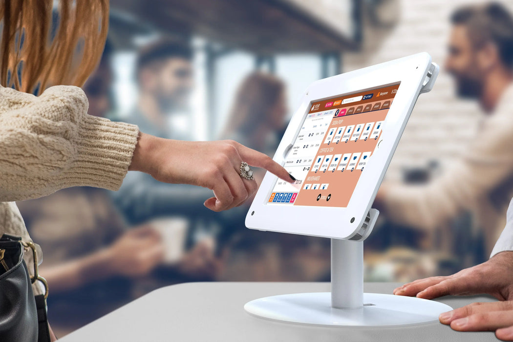 Rotating Desk Mount with Acrylic Security VESA Enclosure CTA DIGITAL