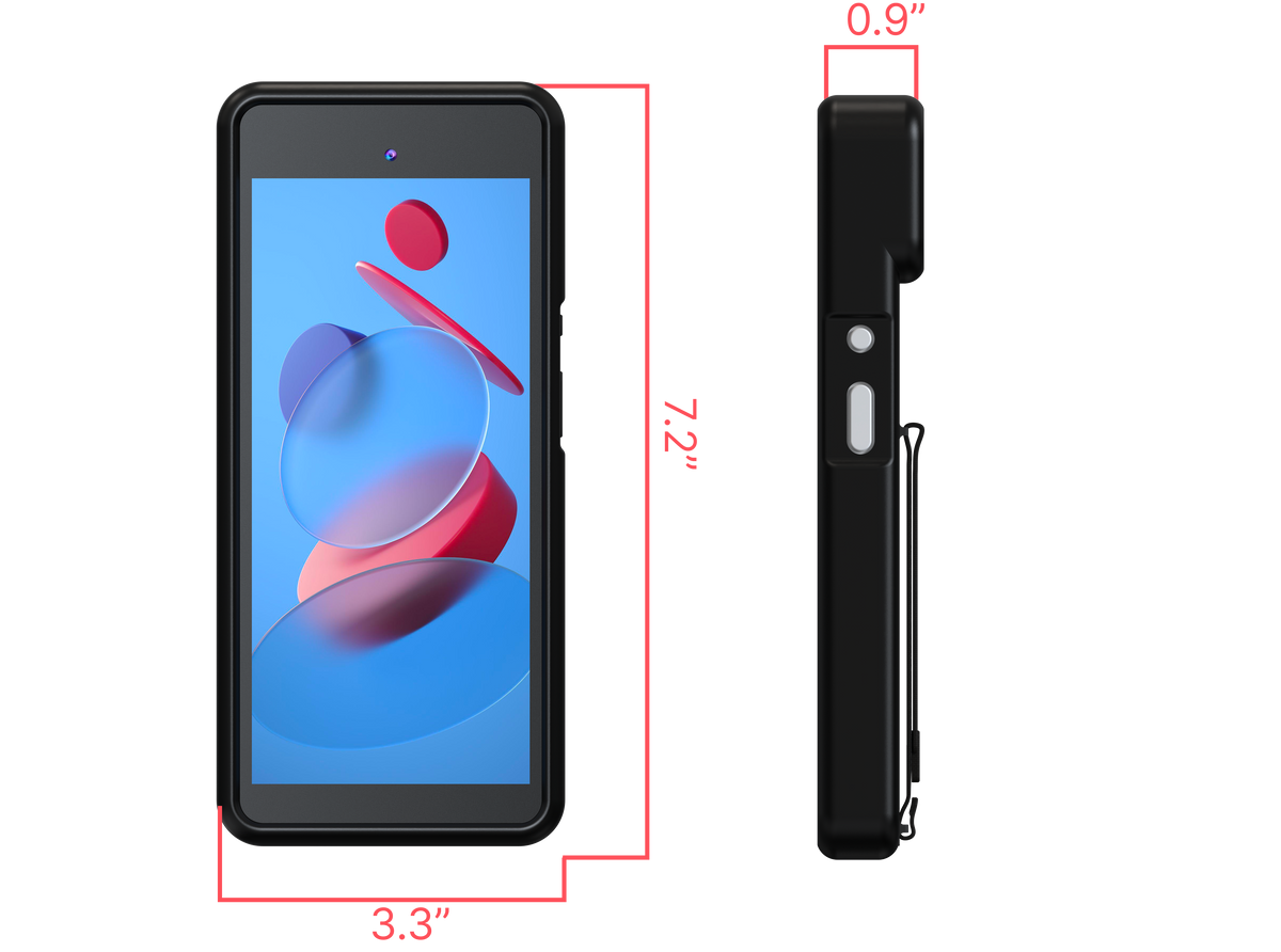 Protective Case with Adjustable Hand Strap for Square Handheld POS Device