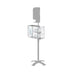Security Box Acrylic Sanitizing Kit Compartment with VESA Compatibility for both Floor Stands and Wall Placement CTA DIGITAL