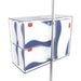 Security Box Acrylic Sanitizing Kit Compartment with VESA Compatibility for both Floor Stands and Wall Placement CTA DIGITAL