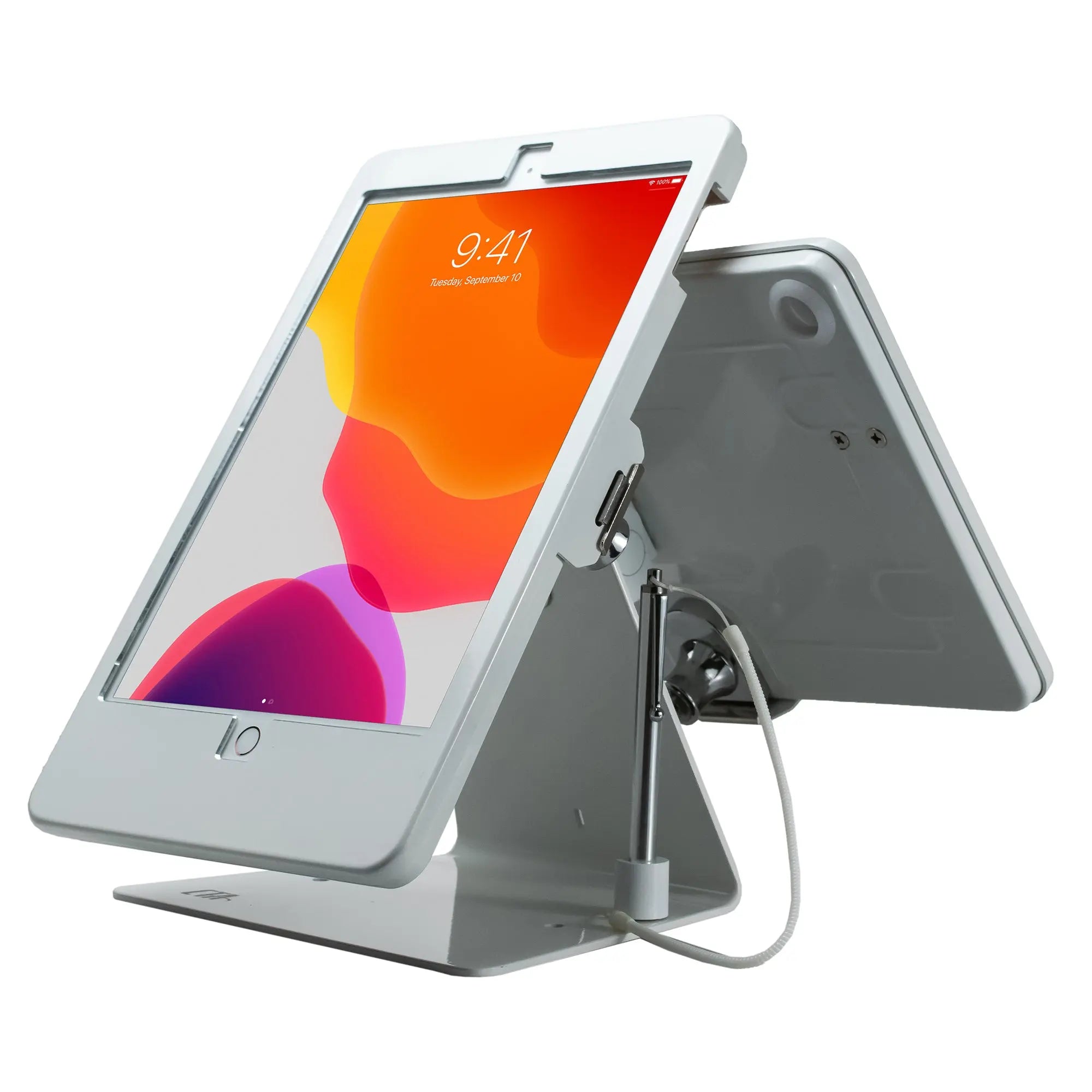 Security Dual-Tablet Kiosk Stand