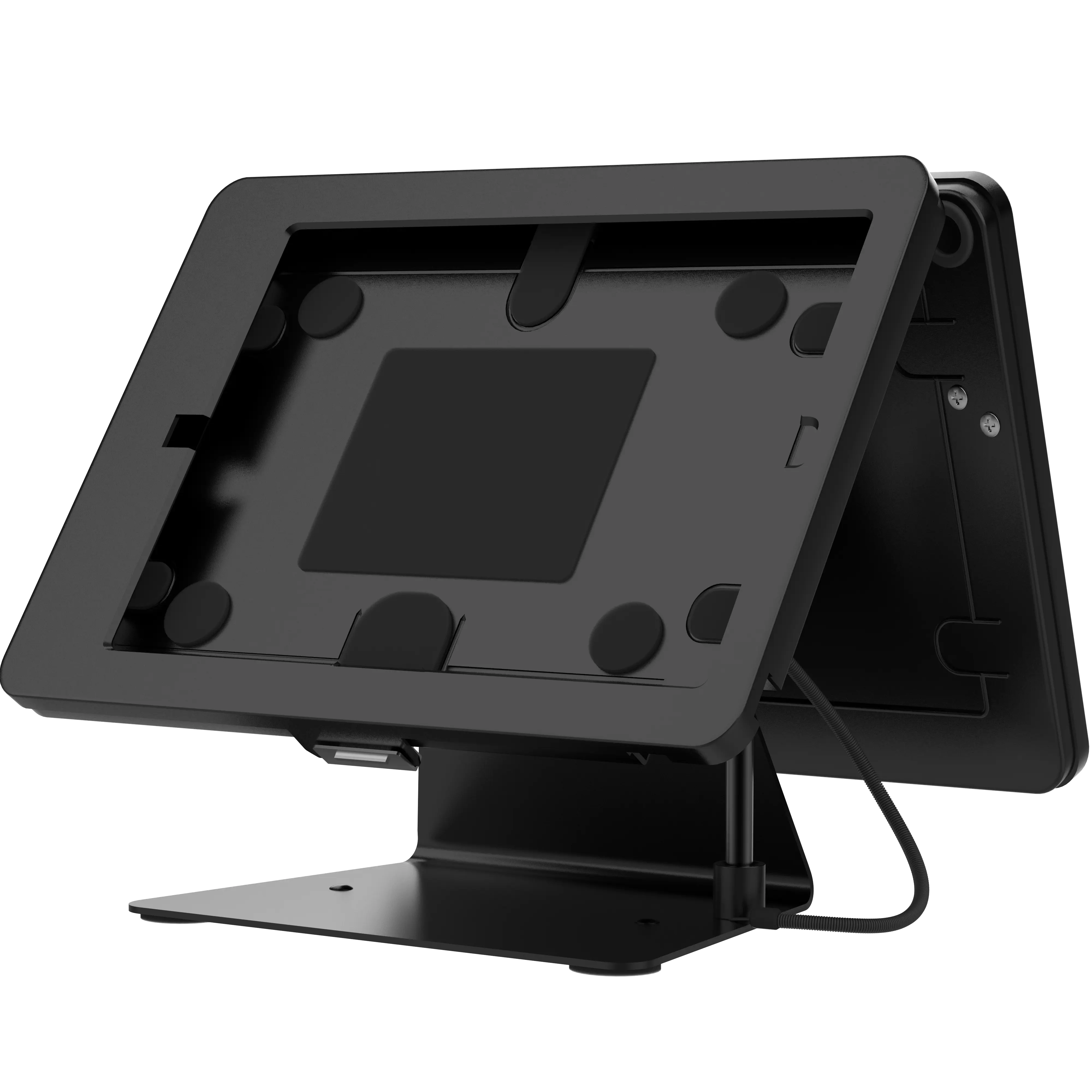 Security Dual-Tablet Kiosk Stand