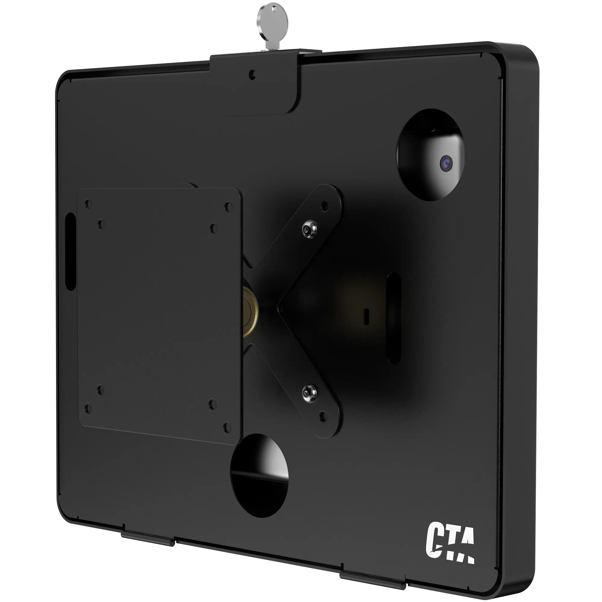 VESA-Compatible Rotary Ball-Head Adjusting Mount w/ Security Enclosure