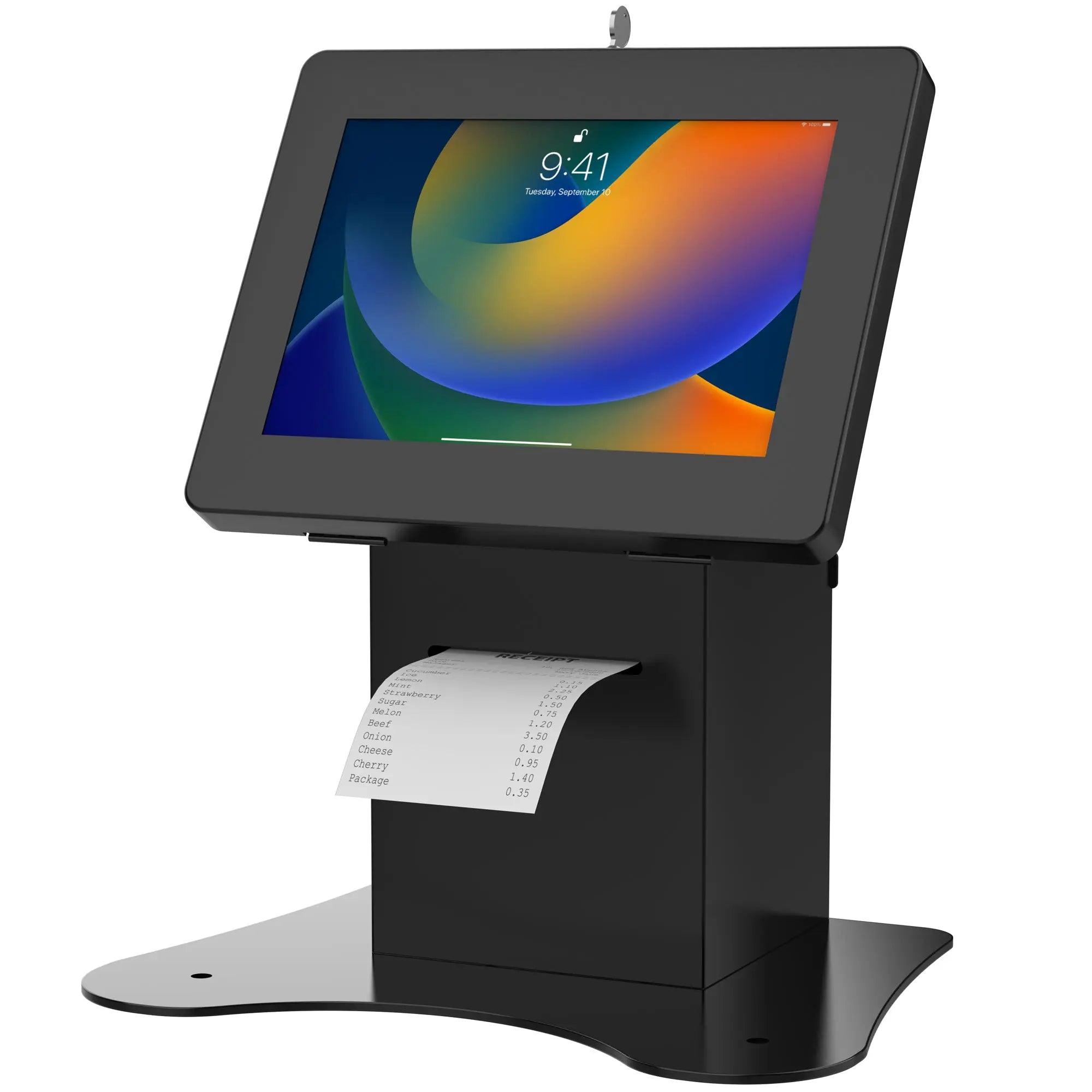 Security Enclosure Desk Mount w/ Printer Shelf Compartment CTA DIGITAL