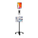 Security Sanitizing Station Mobile Floor Stand with Gooseneck CTA DIGITAL