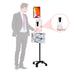 Security Sanitizing Station Mobile Floor Stand with Gooseneck CTA DIGITAL