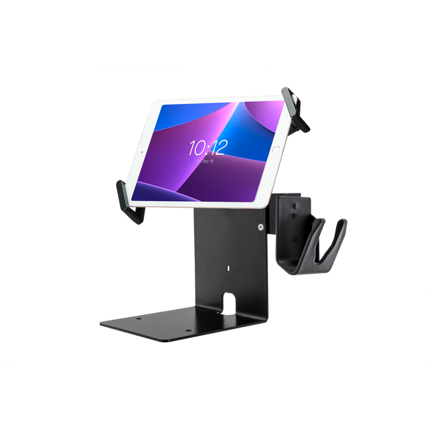 Security Universal Holder POS Station with Printer Stand & Magnetic Scanner Holder
